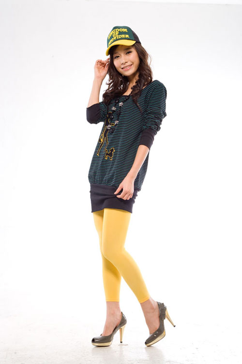 Legging 100D in yellow