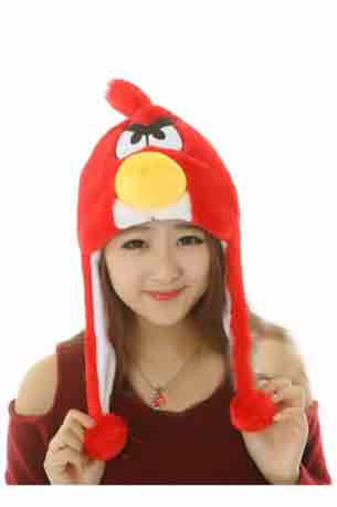 Angry Bird Hat  - Red